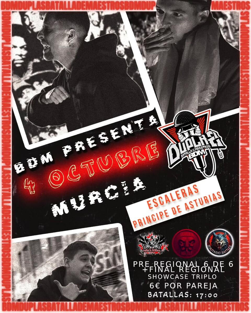 cartel BDM DUPLAS MURCIA BDM España Oficial