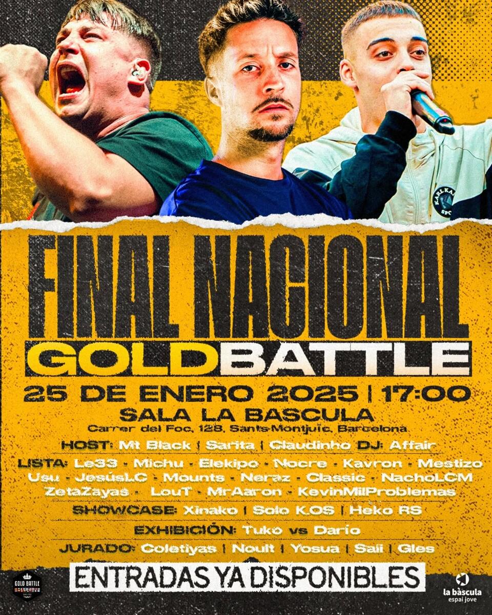 cartel FINAL NACIONAL GOLDBATTLE Gold Battle