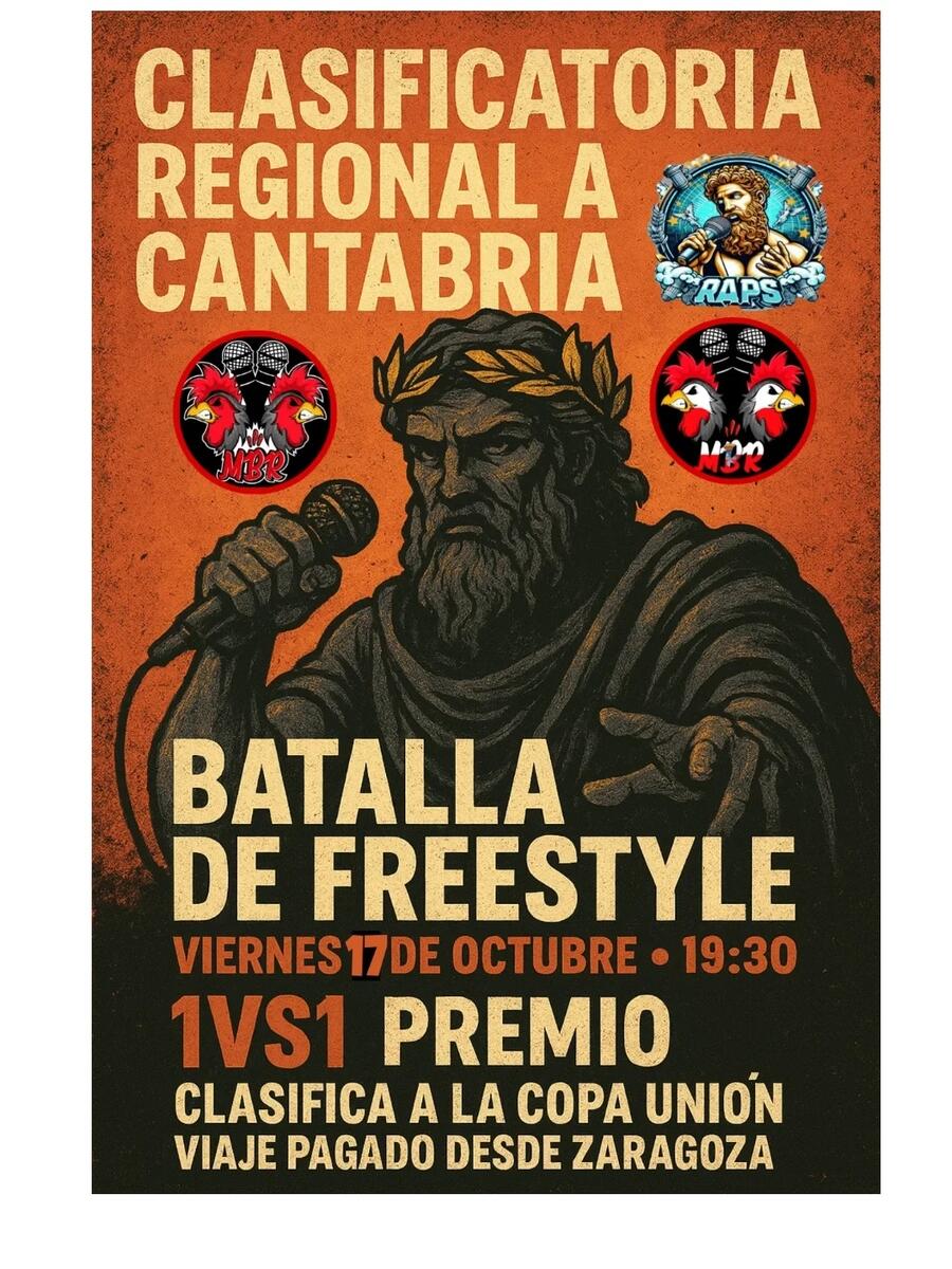 cartel Clasificatoria Regional a Cantabria - Copa Unión Miraelbuenrap