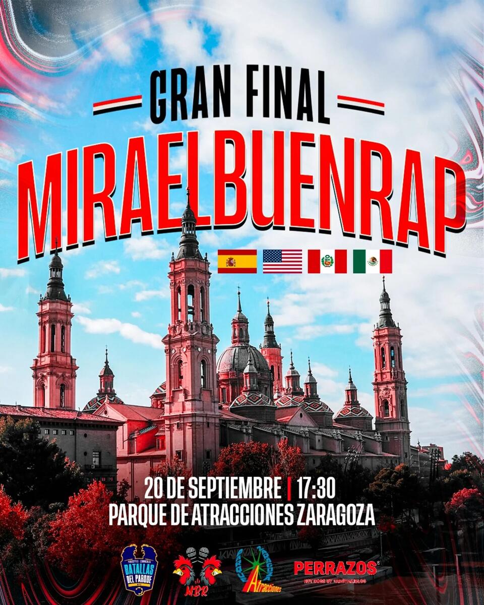 cartel GRAN FINAL MIRAELBUENRAP Miraelbuenrap