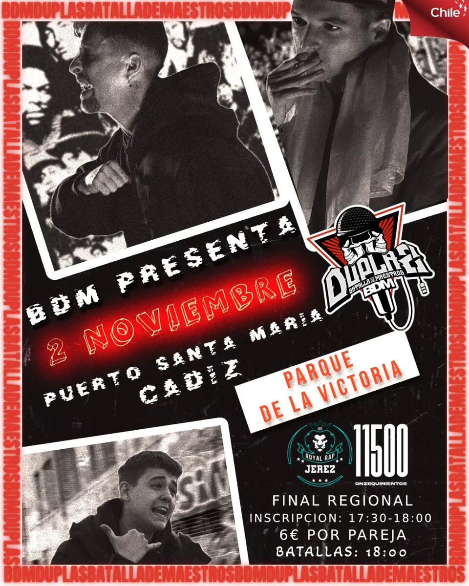 cartel BDM Duplas Final Regional Cádiz BDM España Oficial