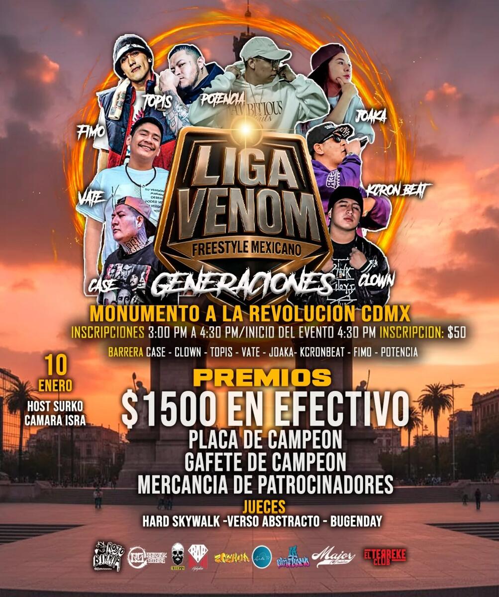 cartel VENOM GENERACIONES 2026 Liga Venom