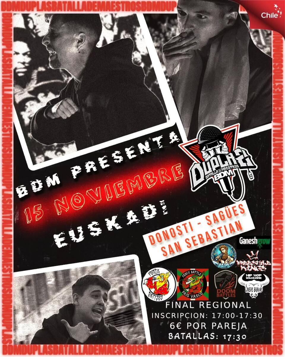 cartel Final Regional de BDM Euskadi BDM España Oficial