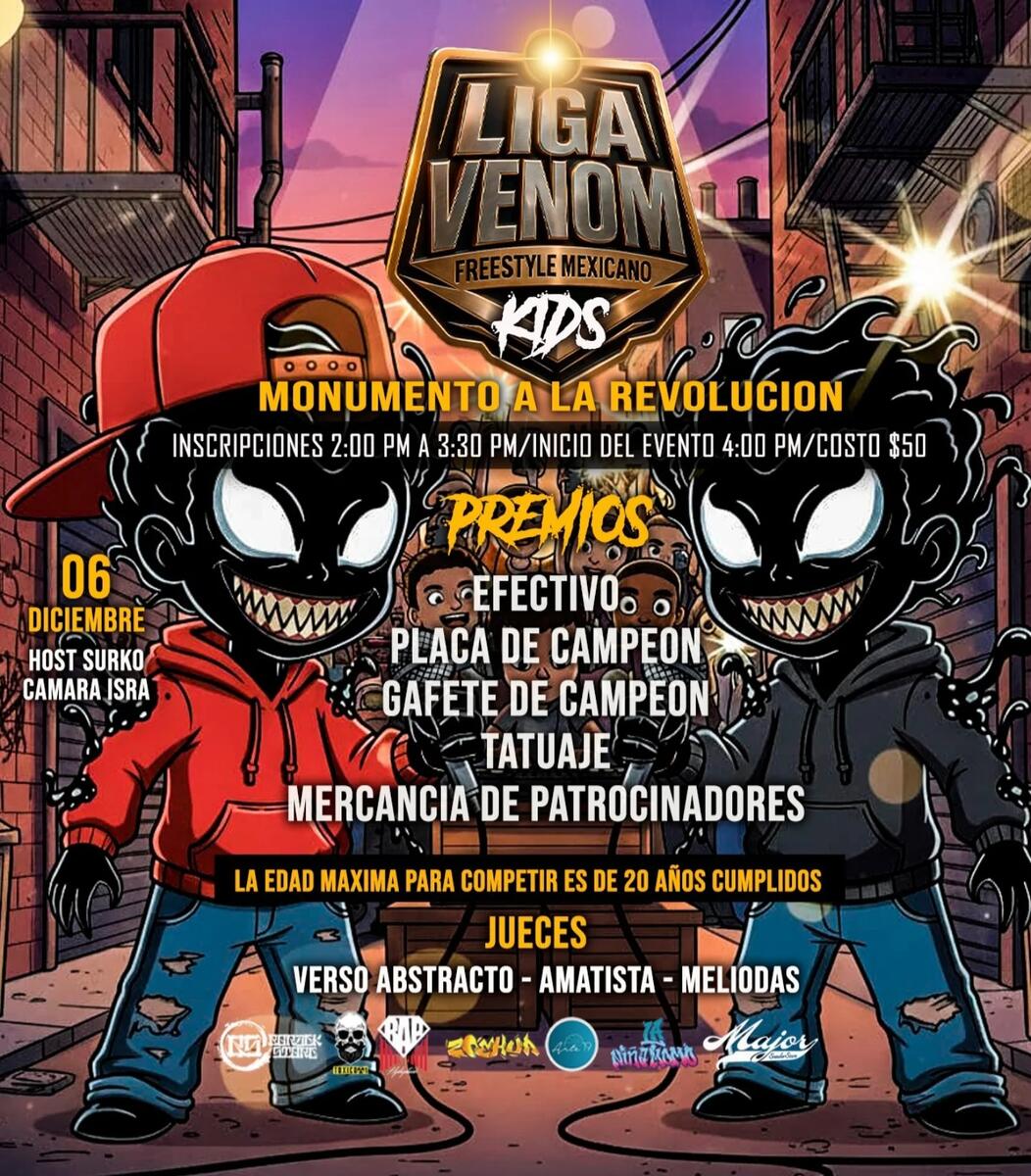cartel Liga Venom Kids 2025 Liga Venom