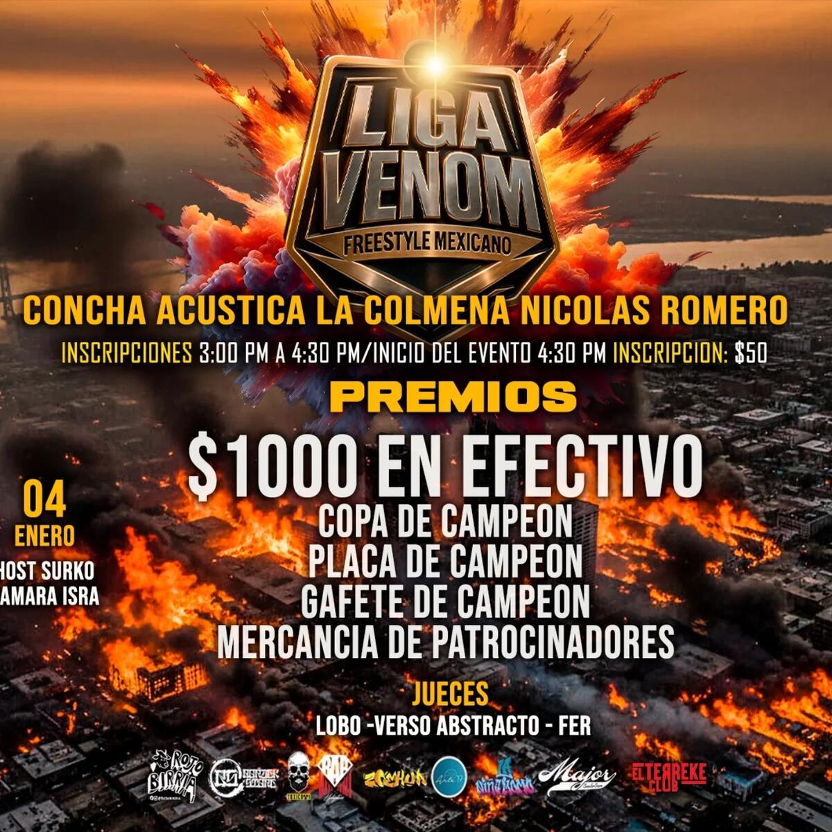 cartel Liga Venom Freestyle Mexicano Liga Venom