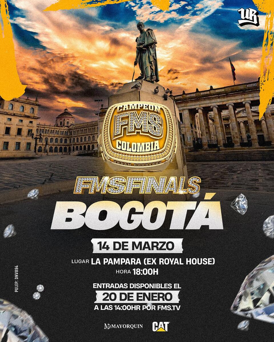 cartel FMS COLOMBIA 2025/2026 - MEDELLIN JORNADA FINALS FMS Colombia